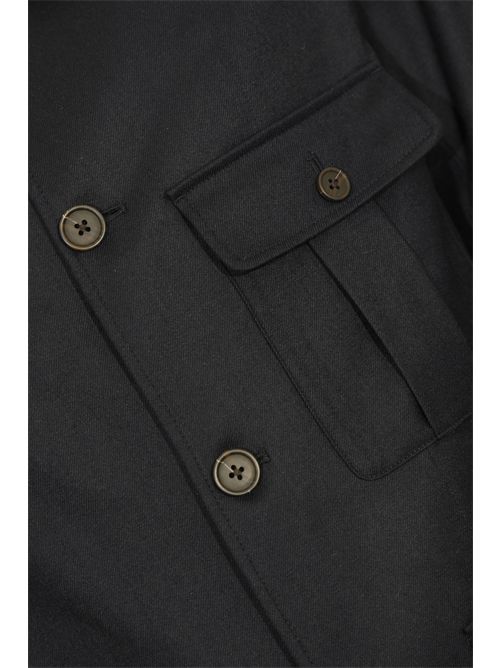Giacca camicia in twill di lana EMPORIO ARMANI | EM003296 AF18507UB118
